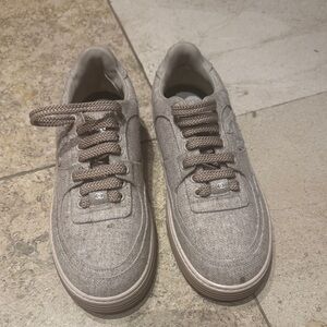 CHANEL Men's Tan Sneakers